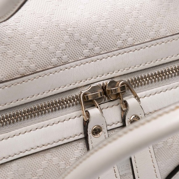 Pre-Loved Gucci Diamante Leather Boston Bag - Picture 6 of 12